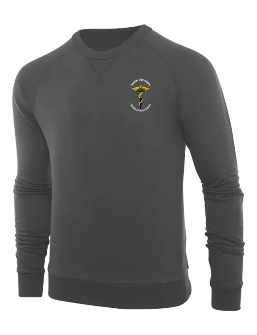 Allmade Charcoal Grey Organic French Terry Crewneck Sweatshirt w/SOMA Logo