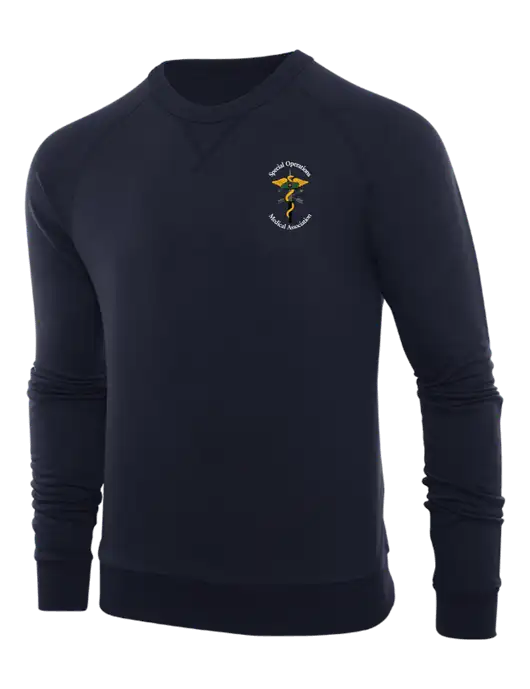 Allmade Dark Navy Organic French Terry Crewneck Sweatshirt w/SOMA Logo