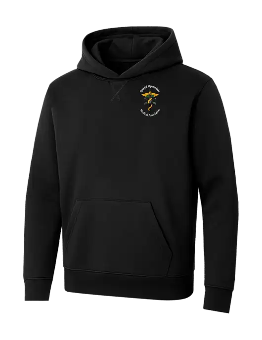 Allmade Deep Black Organic French Terry Pullover Hoodie w/SOMA Logo