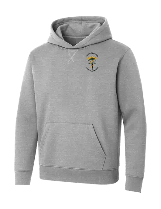 Allmade Granite Grey Heather Organic French Terry Pullover Hoodie w/SOMA Logo