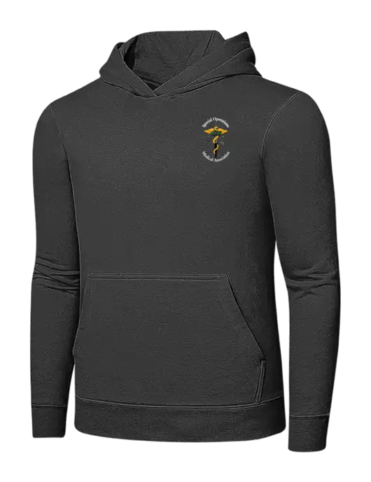 Charcoal 7.8 oz Ring Spun Hooded Sweatshirt w/SOMA Logo