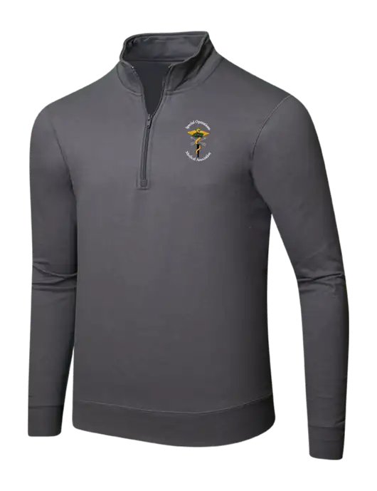 Charcoal 8.5 oz Ring Spun 1/4 Zip Pullover Sweatshirt w/SOMA Logo