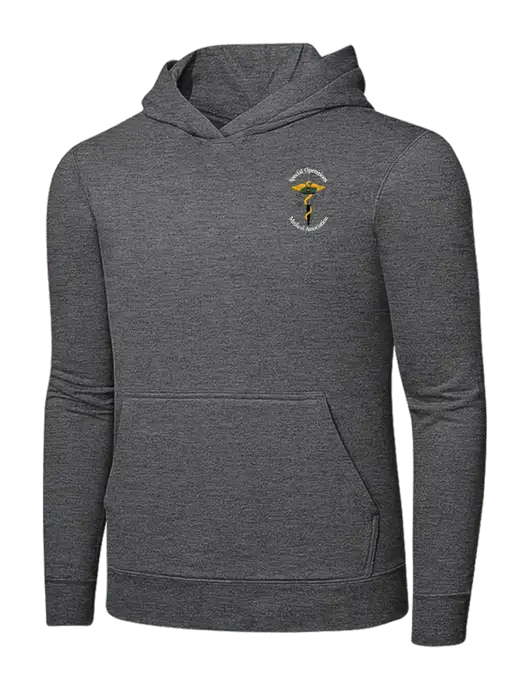 Graphite Heather 7.8. oz Ring Spun Hooded Sweatshirt w/SOMA Logo
