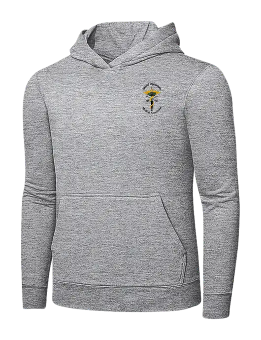 Light Grey Heather 7.8 oz Ring Spun Hooded Sweatshirt w/SOMA Logo