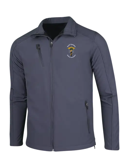 Dark Grey Welded Softshell Jacket w/SOMA Logo