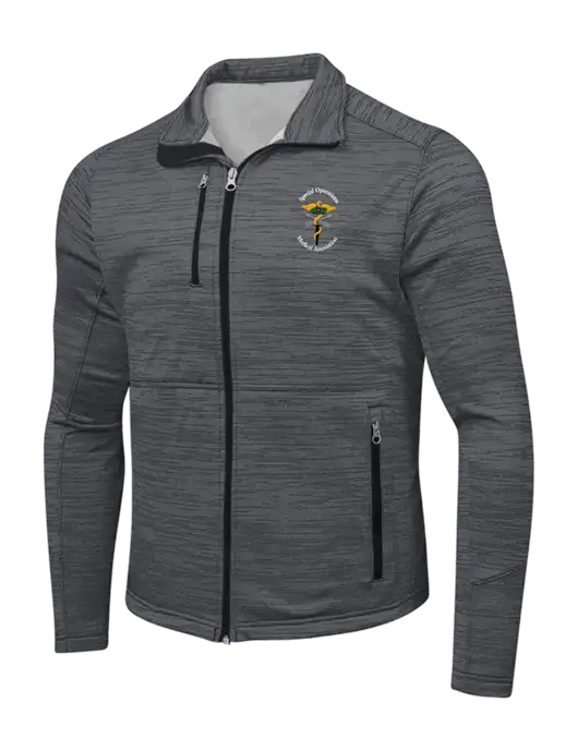 Dark Grey Digi Stripe Fleece Jacket w/SOMA Logo