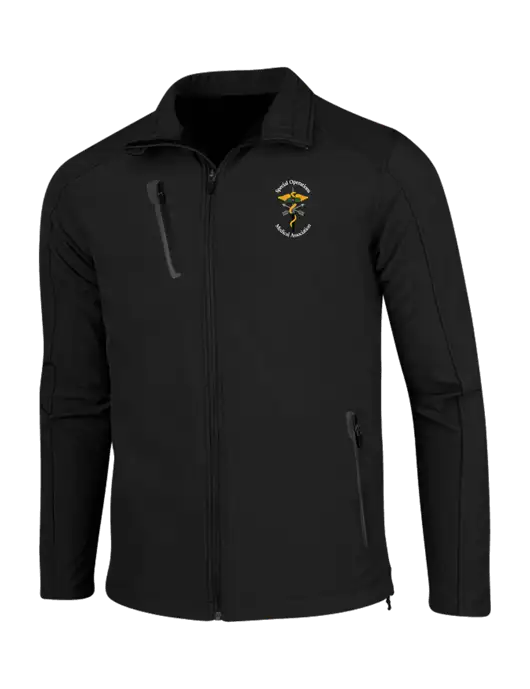 Black Welded Softshell Jacket w/SOMA Logo