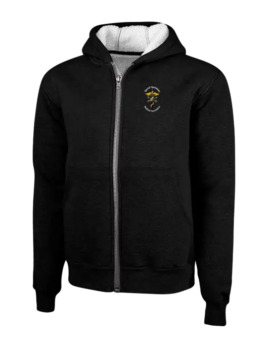 Cornerstone Black Heavyweight Sherpa Lined Hooded Fleece Jacket w/SOMA Logo