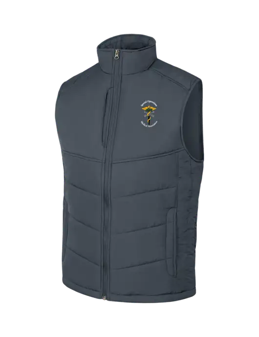 Dark Slate/Black Puffy Vest w/SOMA Logo