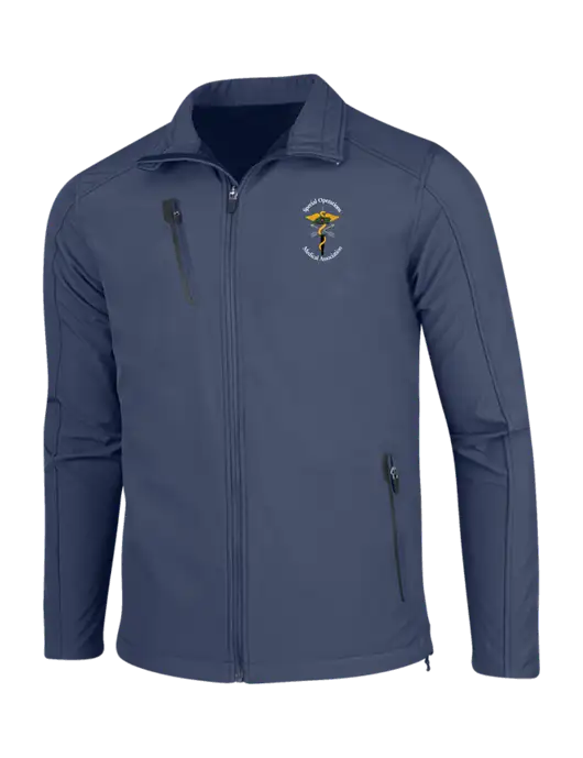 Navy Welded Softshell Jacket w/SOMA Logo