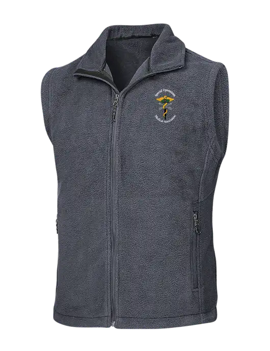 Dark Grey Fleece Vest w/SOMA Logo