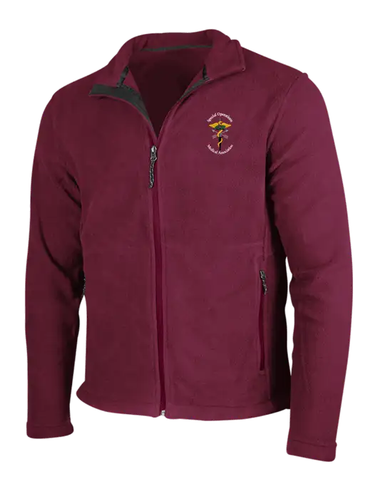 Maroon Fleece Jacket w/SOMA Logo