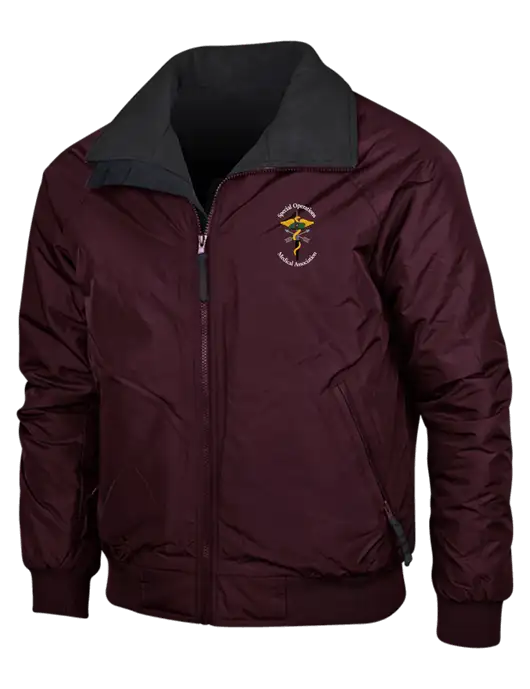 Maroon/True Black Classic Challenger Jacket w/SOMA Logo
