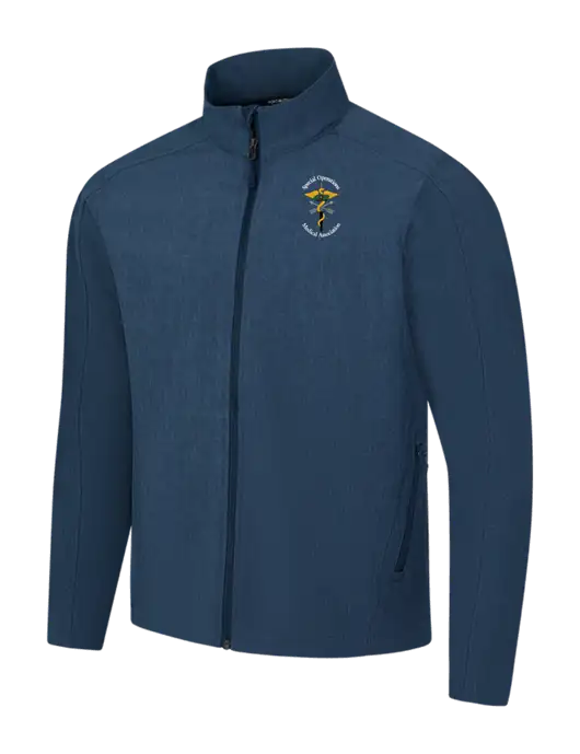Navy Heather Core Soft Shell Jacket w/SOMA Logo