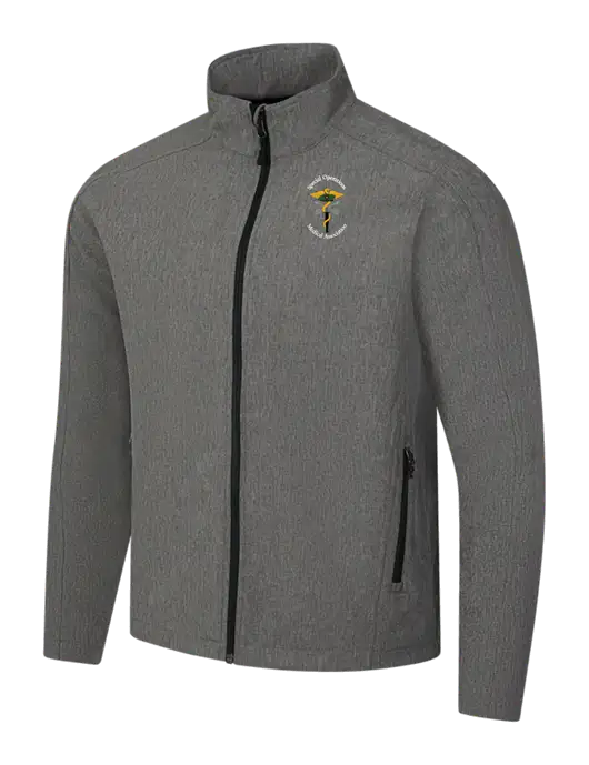 Medium Grey Heather Core Soft Shell Jacket w/SOMA Logo