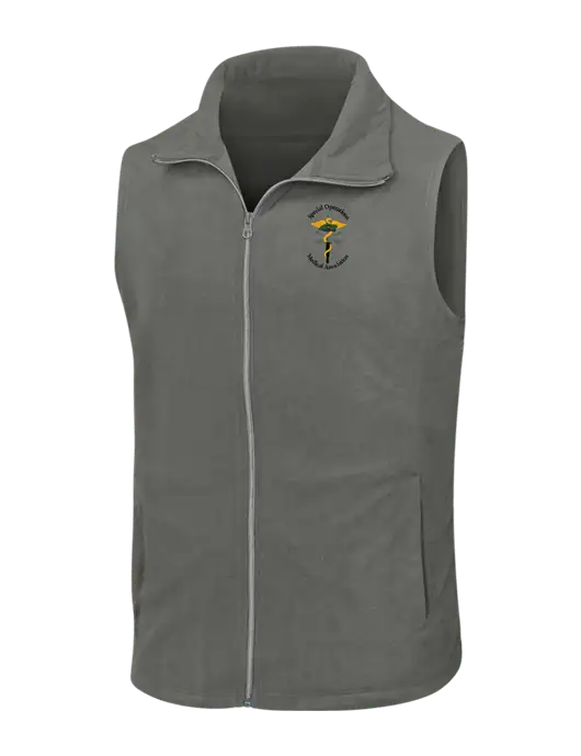 Medium Grey Microfleece Vest w/SOMA Logo