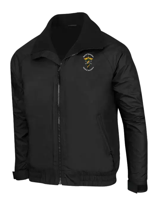 True Black/True Black Classic Competitor Jacket w/SOMA Logo