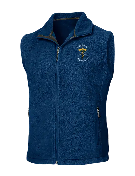 Navy Fleece Vest w/SOMA Logo