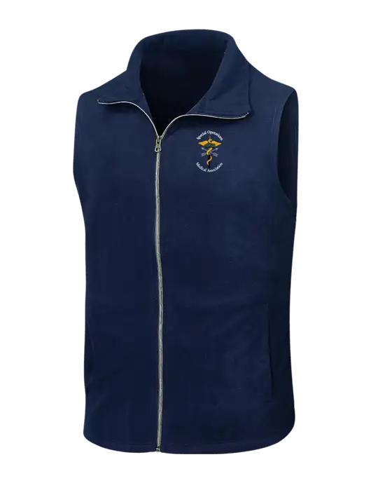 Navy Microfleece Vest w/SOMA Logo