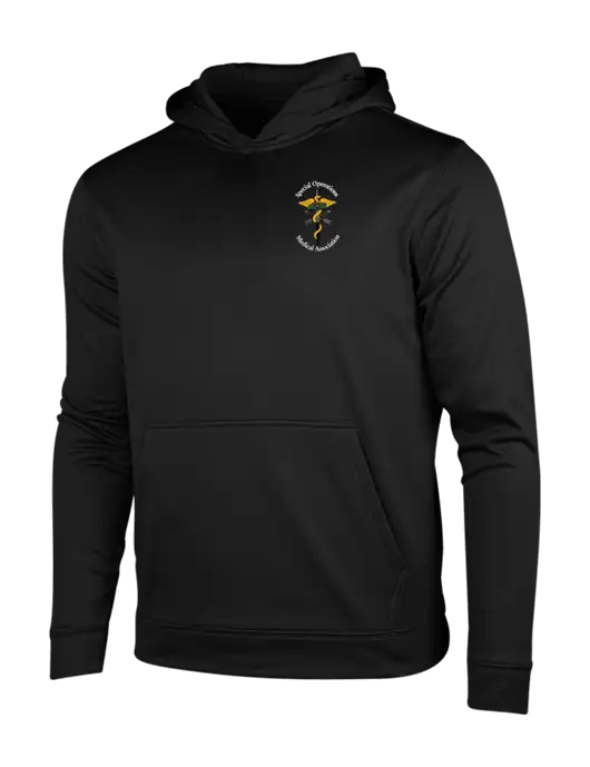 Black Fleece Sport-Wick Hooded Pullover w/SOMA Logo