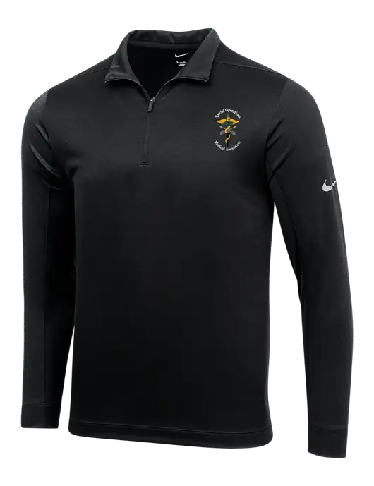 NIKE Black Dry 1/2 Zip Cover-Up w/SOMA Logo