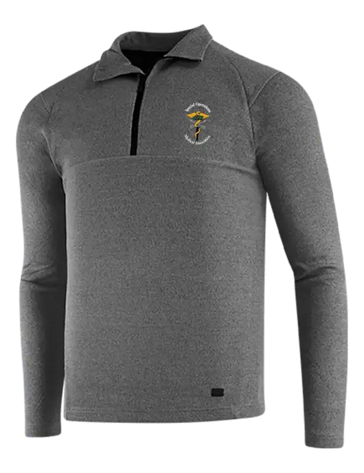 OGIO Dark Grey Heather Transition 1/4 Zip Pullover w/SOMA Logo