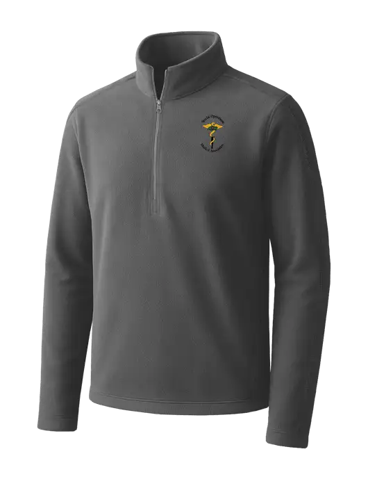 Medium Grey Microfleece 1/2 Zip Pullover w/SOMA Logo