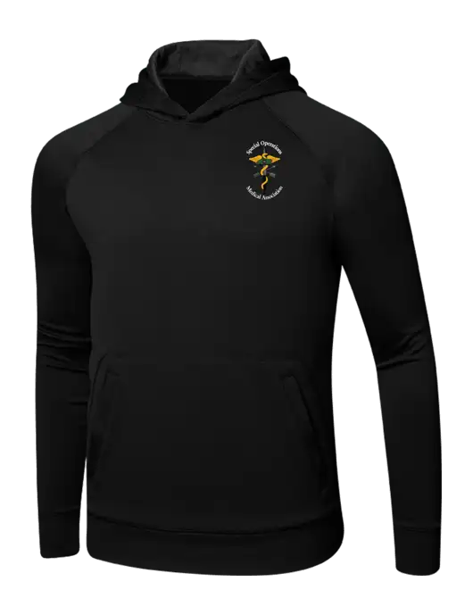 Tech Black Fleece Hooded Sweatshirt w/SOMA Logo