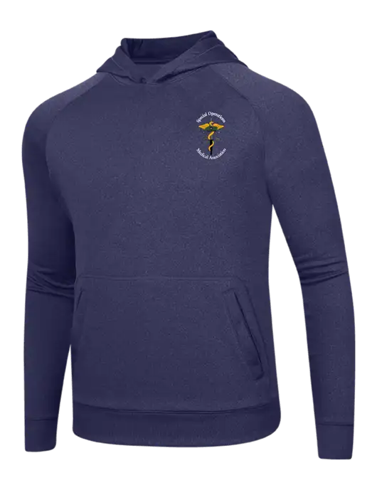 Tech True Navy Fleece Hooded Sweatshirt w/SOMA Logo