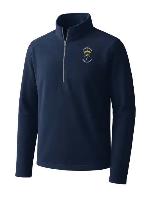 Navy Microfleece 1/2 Zip Pullover w/SOMA Logo