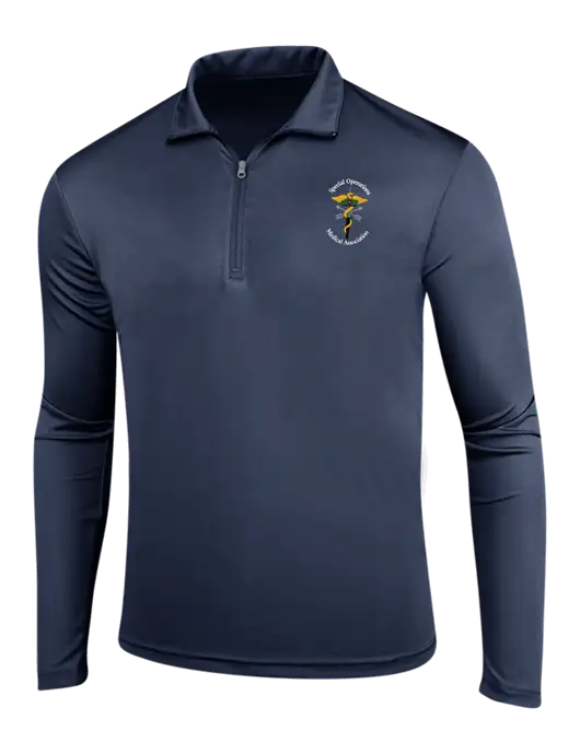 Navy PosiCharge Competitor 1/4 Zip Pullover w/SOMA Logo