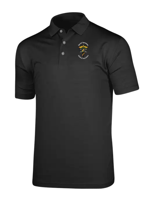 Callaway Vibrant Black Ventilated Polo w/SOMA Logo