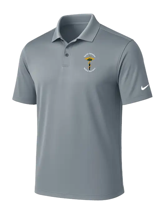 NIKE Medium Grey Victory Solid Polo w/SOMA Logo