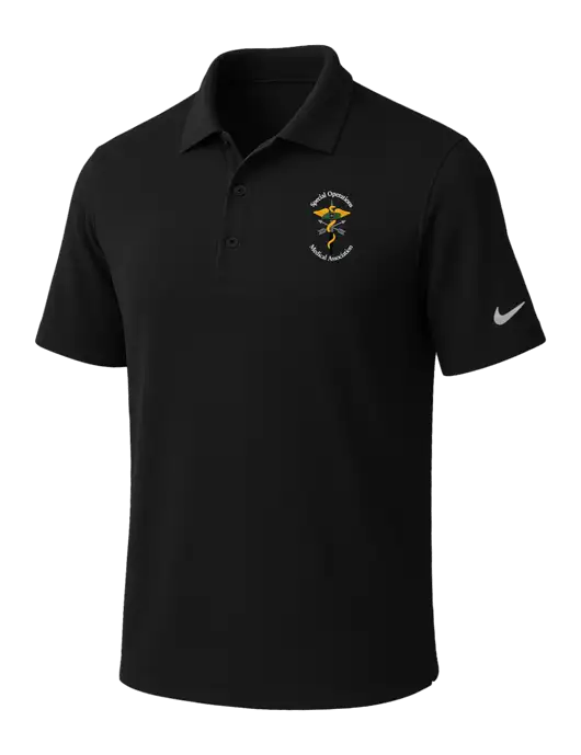NIKE Black Dri-Fit Micro Pique Polo w/SOMA Logo