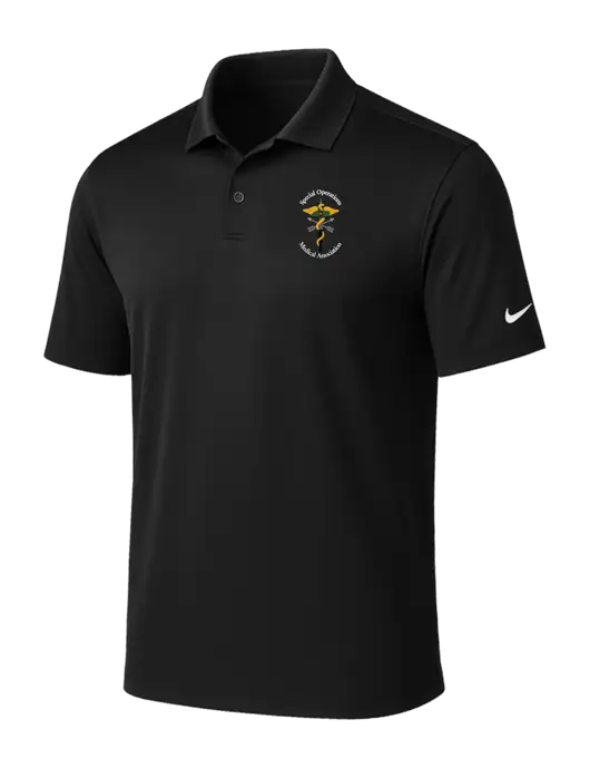 NIKE Black Victory Solid Polo w/SOMA Logo