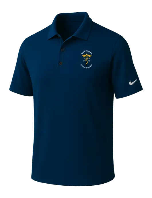 NIKE Navy Dri-Fit Micro Pique Polo w/SOMA Logo