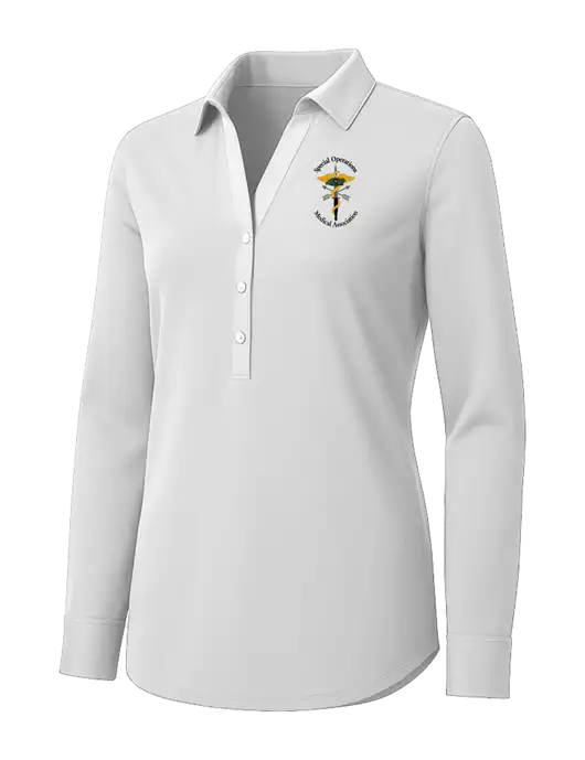 Womens White City Stretch Shirt w/SOMA Logo