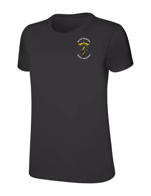 Womens Ring Spun Charcoal 4.5 oz T-Shirt w/SOMA Logo