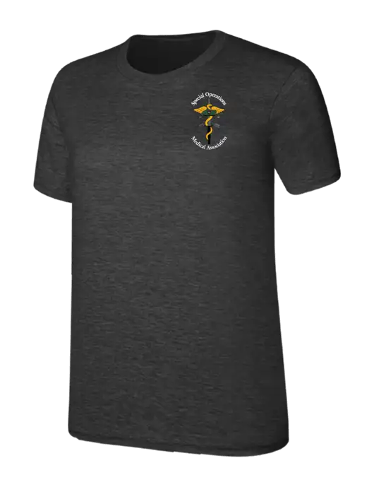 Womens Ring Spun Dark Heather Grey 4.5 oz T-Shirt w/SOMA Logo