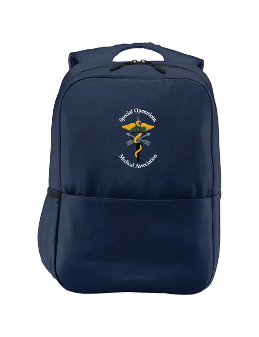 Access Square Laptop River Blue Navy Backpack w/SOMA Logo