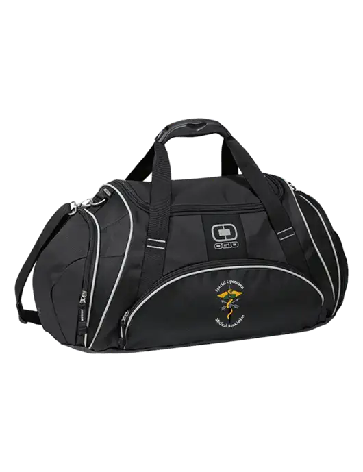 OGIO Black Crunch Duffel
 w/SOMA Logo