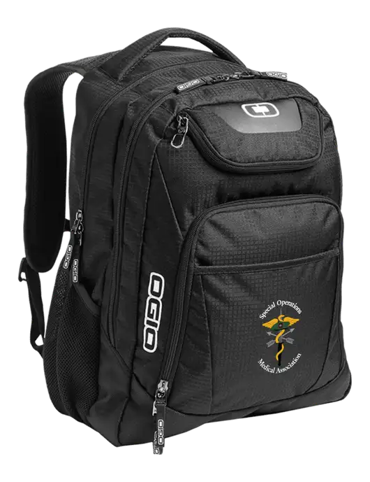 OGIO Black/Silver Excelsior Laptop Backpack w/SOMA Logo