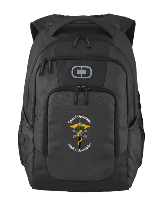 OGIO Diesel Grey Logan Laptop Backpack
 w/SOMA Logo